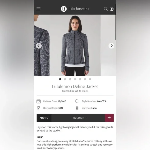 Lululemon Define Jacket - Picture 8 of 8